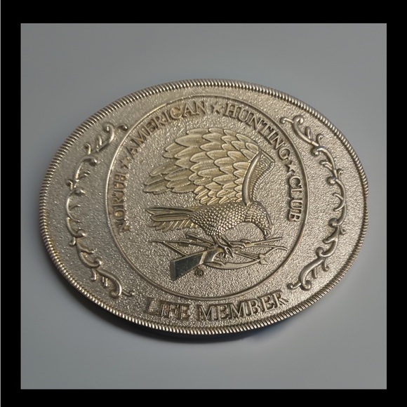 Vintage North American Hunting Club Belt Buckle - Picture 3 of 4